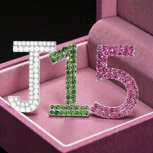 AKA‎ Alpha Kappa Alpha Brooch Pink & Green J15 Pin